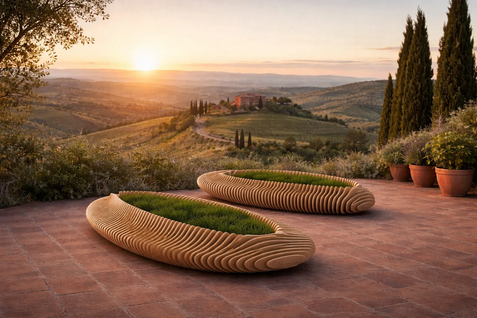 Vasi in legno patio Effegidue Design
